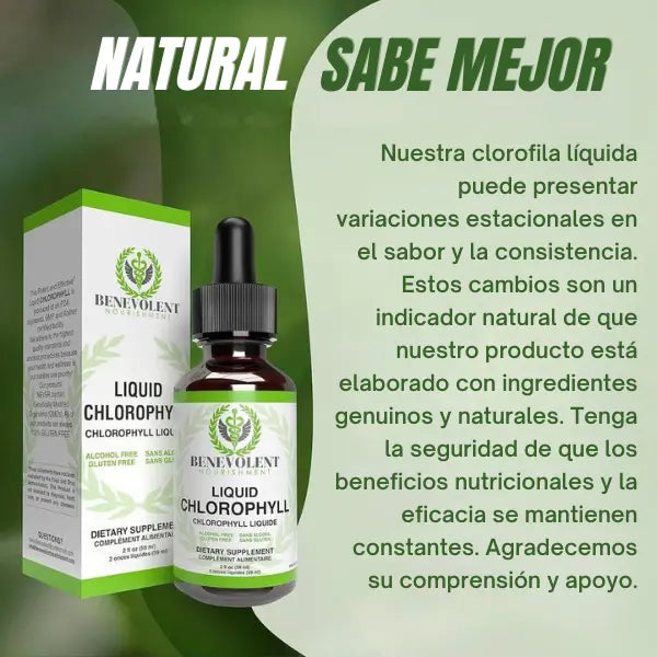 Benevolent™ Clorofila Liquida - Solución en Gotas