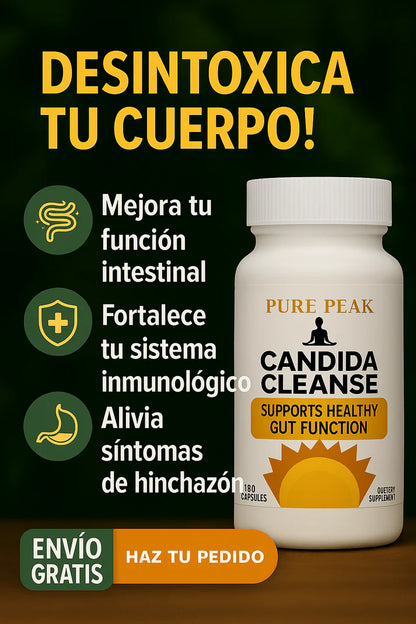 CÁNDIDA CLEANSE ORIGINAL 🍄 - Detox natural para reducir hinchazón y mejorar tu digestión
