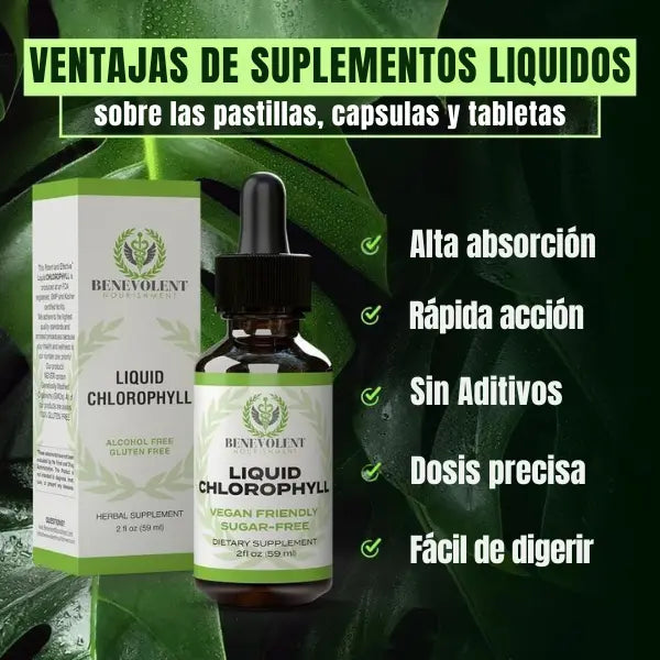 Benevolent™ Clorofila Liquida - Solución en Gotas